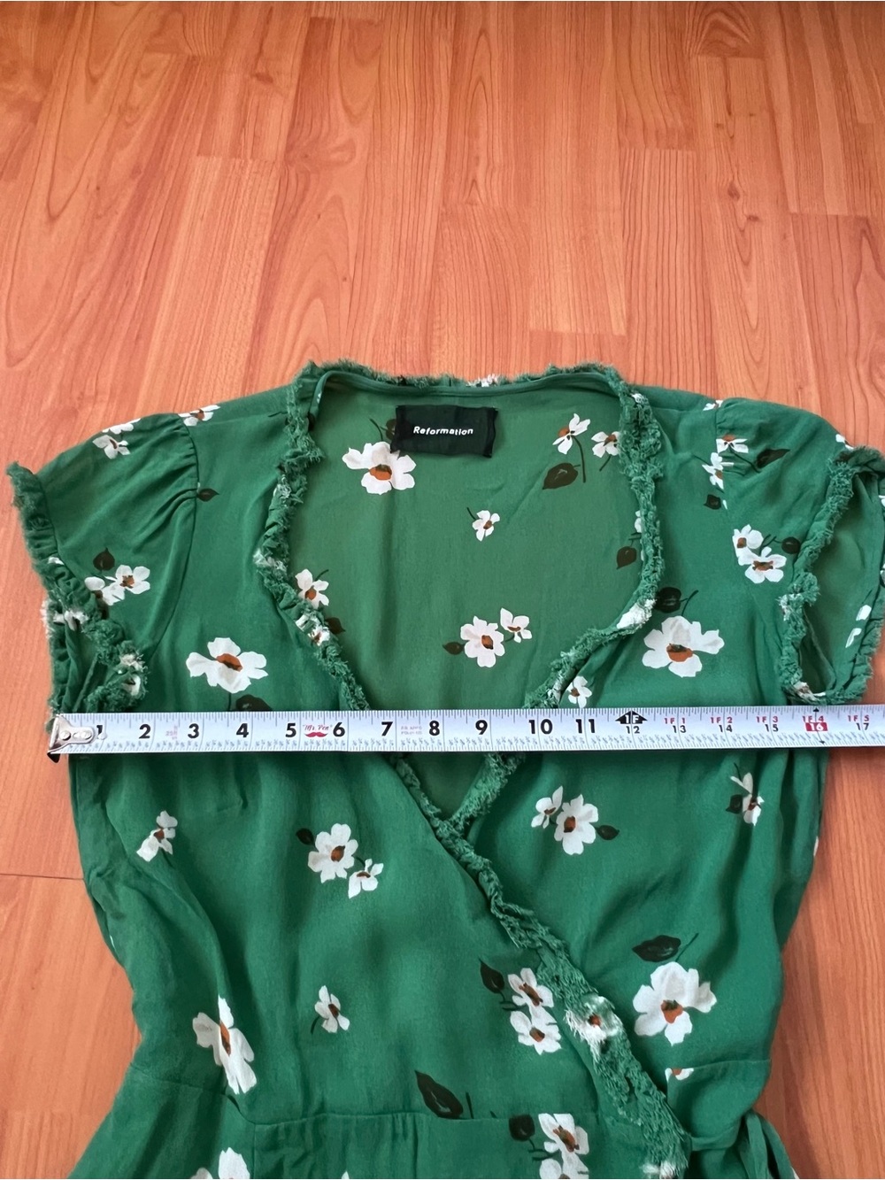 Reformation Garnet Floral Print Wrap Dress - Picture 8 of 10